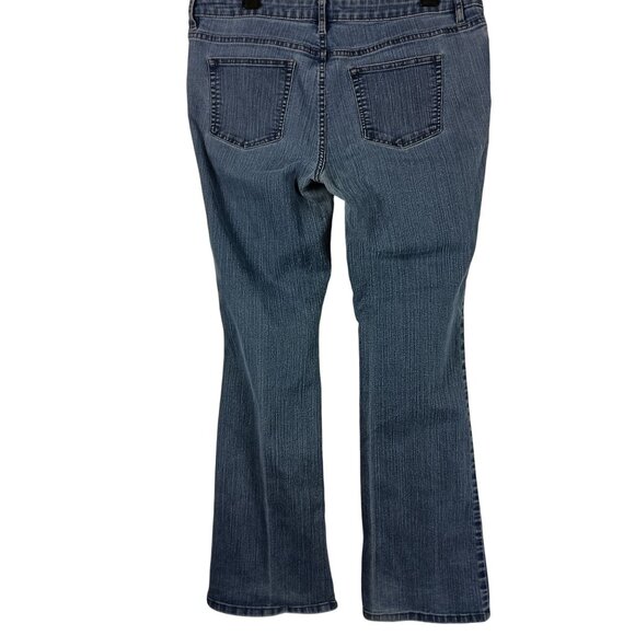 Liz Claiborne Classic Fit Bootcut Leg Jeans Size 14 36x30 Blue - Picture 2 of 11